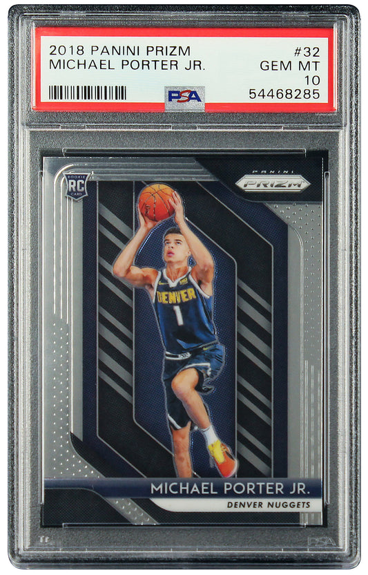 2018 Michael Porter Jr. Panini Prizm Base RC Rookie #32 PSA 10 Gem Mint