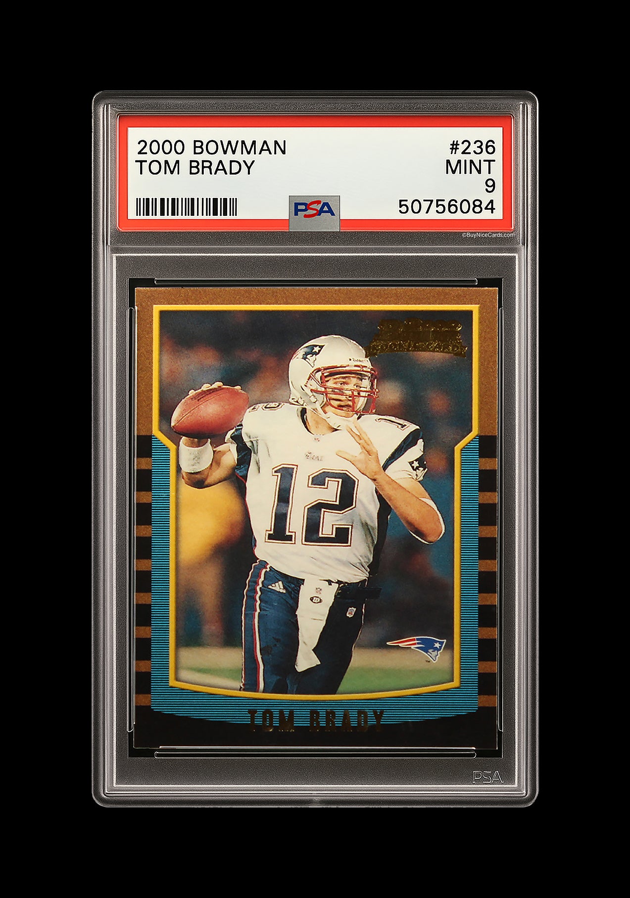 2000 Tom Brady Bowman RC Rookie # 236 PSA 9 Mint