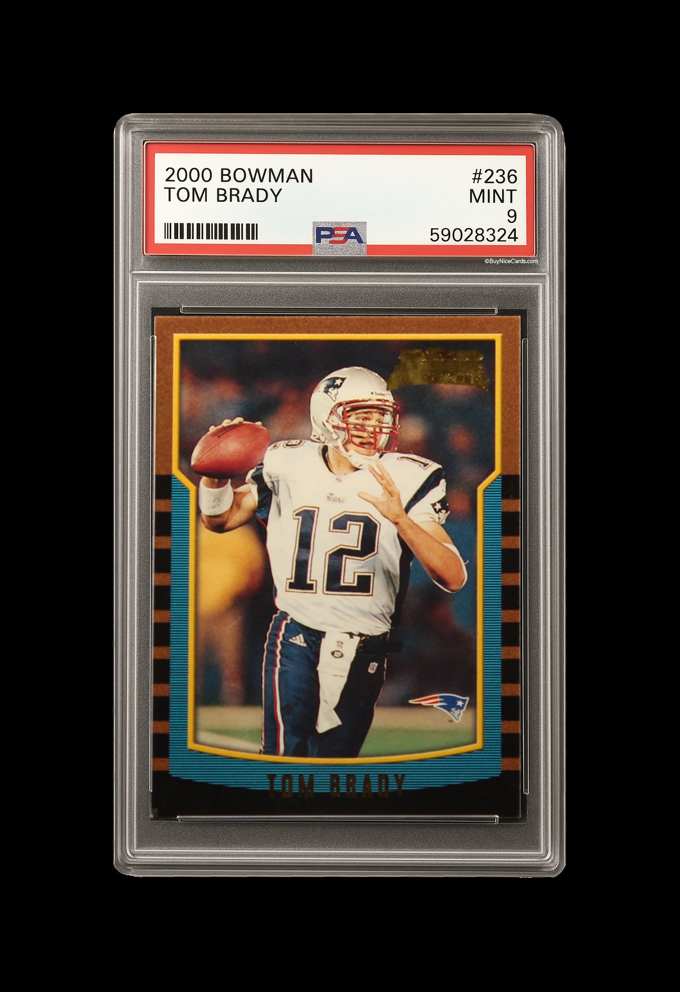 2000 Tom Brady Bowman RC Rookie #236 PSA 9 Mint