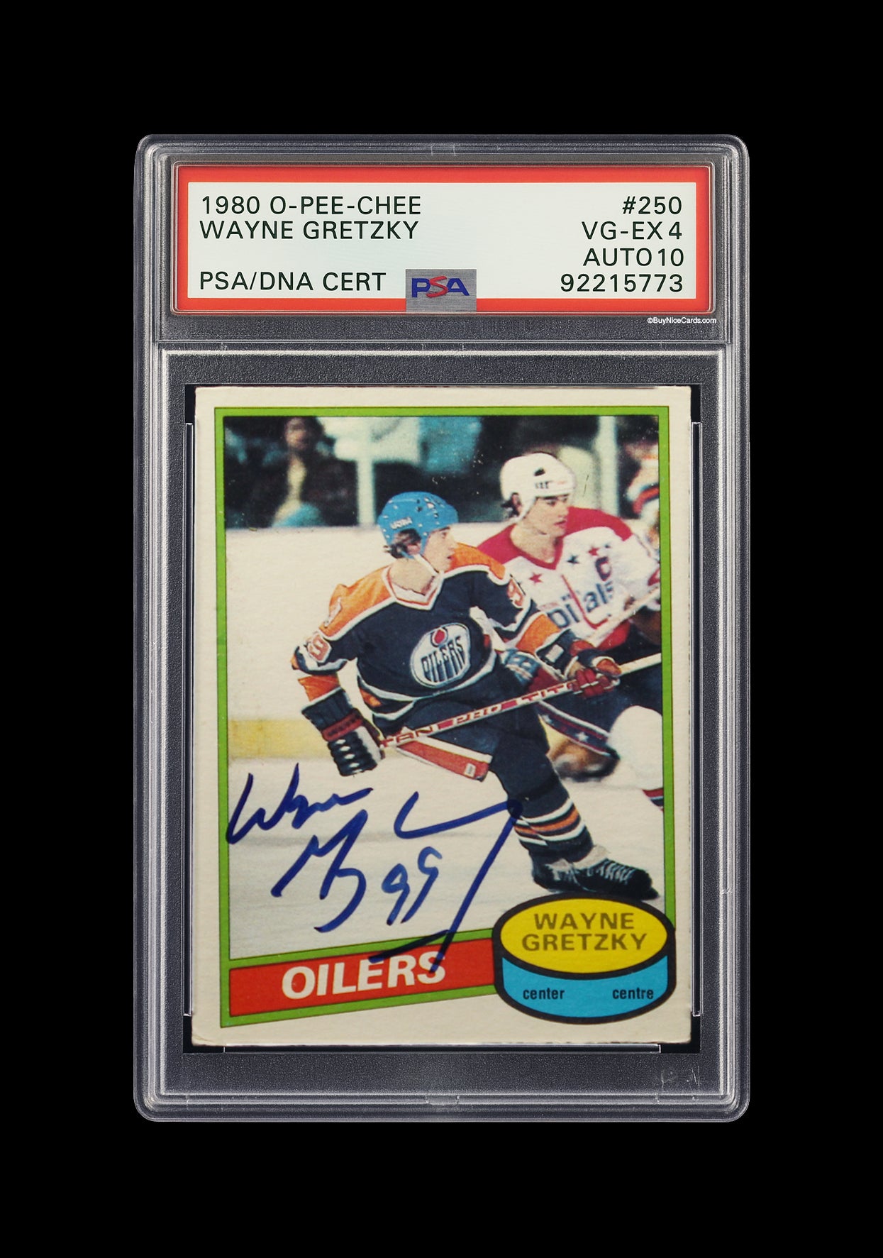 1980 Wayne Gretzky O-Pee-Chee OPC Auto # 250 PSA 4 with 10 Auto