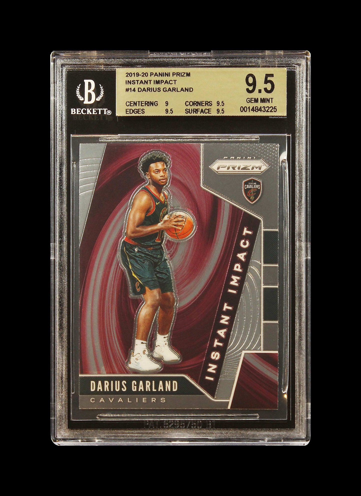 2019-20 Darius Garland Panini Prizm Instant Impact Rc Rookie #14 Bgs 9.5 Gem Mt