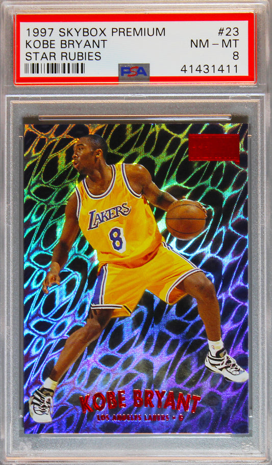 1997 Kobe Bryant Skybox Premium Star Rubies SP /50 PSA 8