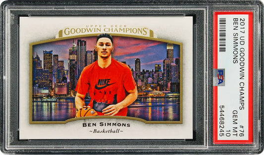 2017 Ben Simmons Upper Deck Goodwin RC Rookie #76 PSA 10 Gem Mint