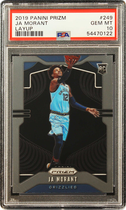 2019 Ja Morant Panini Prizm Base Layup Variation SP RC Rookie #249 PSA 10 Gem Mint