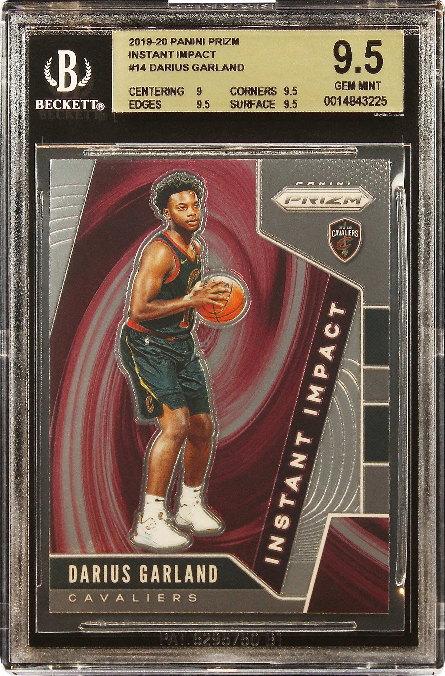 2019-20 Darius Garland Panini Prizm Instant Impact Rc Rookie #14 Bgs 9.5 Gem Mt