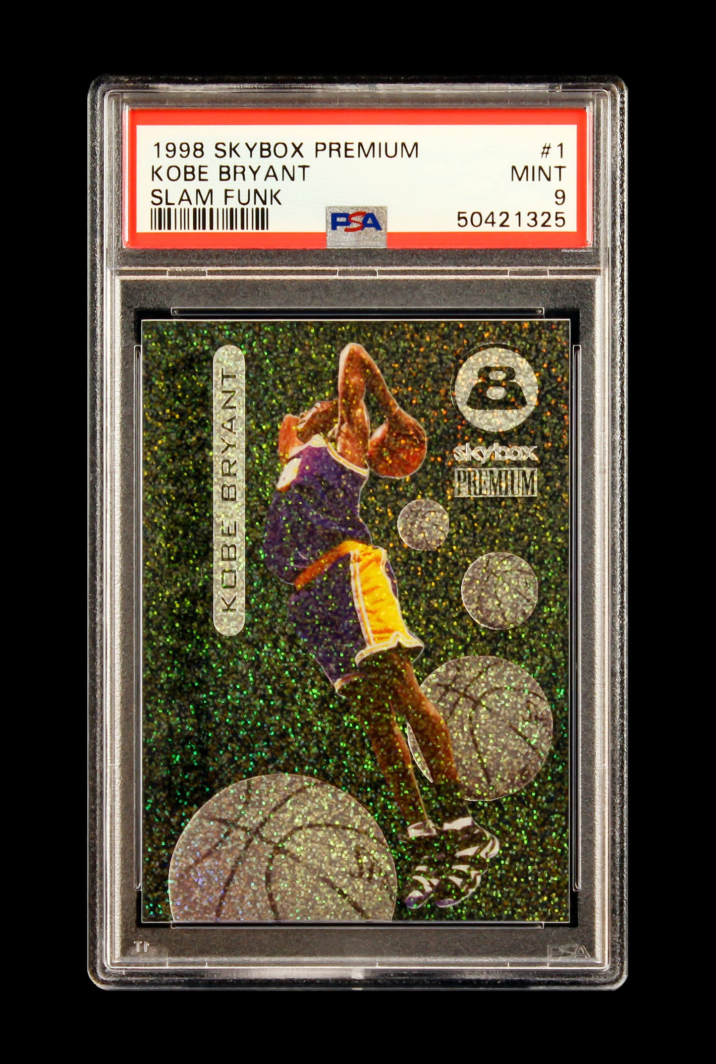 1998 Kobe Bryant Skybox Premium Slam Funk Sp Insert #1 Psa 9 Mint