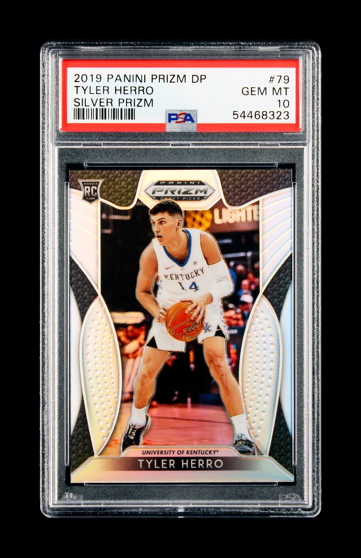 2019 Tyler Herro Panini Prizm Draft Picks Prizms Silver Refractor SP RC Rookie #79 PSa 10 Gem Mint