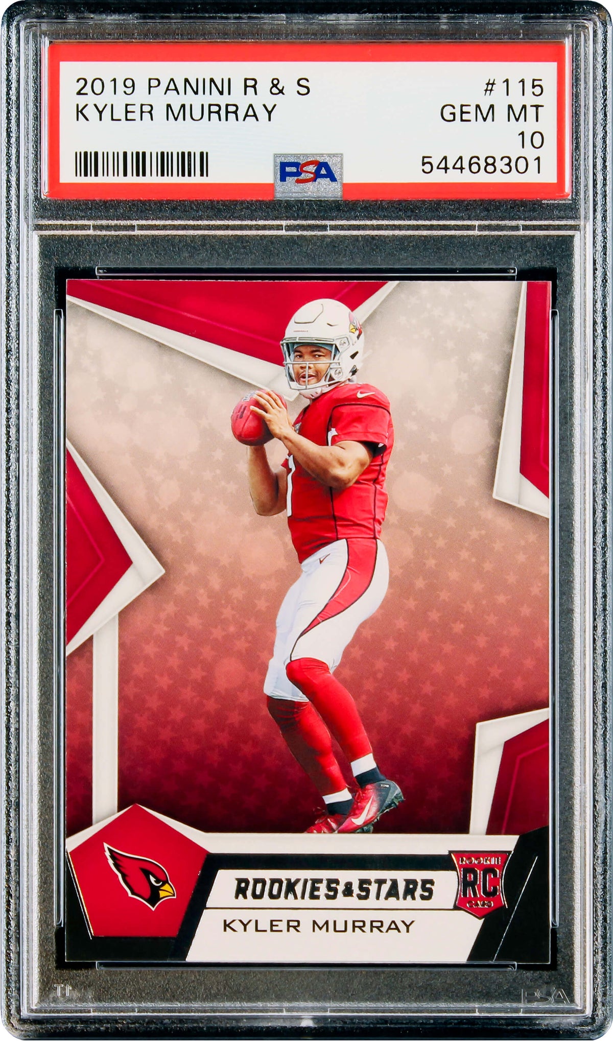 2019 Kyler Murray Panini R & S Rookies & Stars RC Rookie #115 PSA 10 Gem Mint